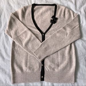 AlmostNew Cashmere Cardigan, with bowknot